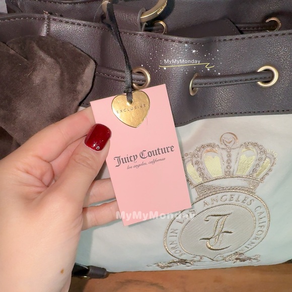 Juicy Couture Daydreamer Classic Juicy Lover Tote Bag Purse - Picture 6 of 6